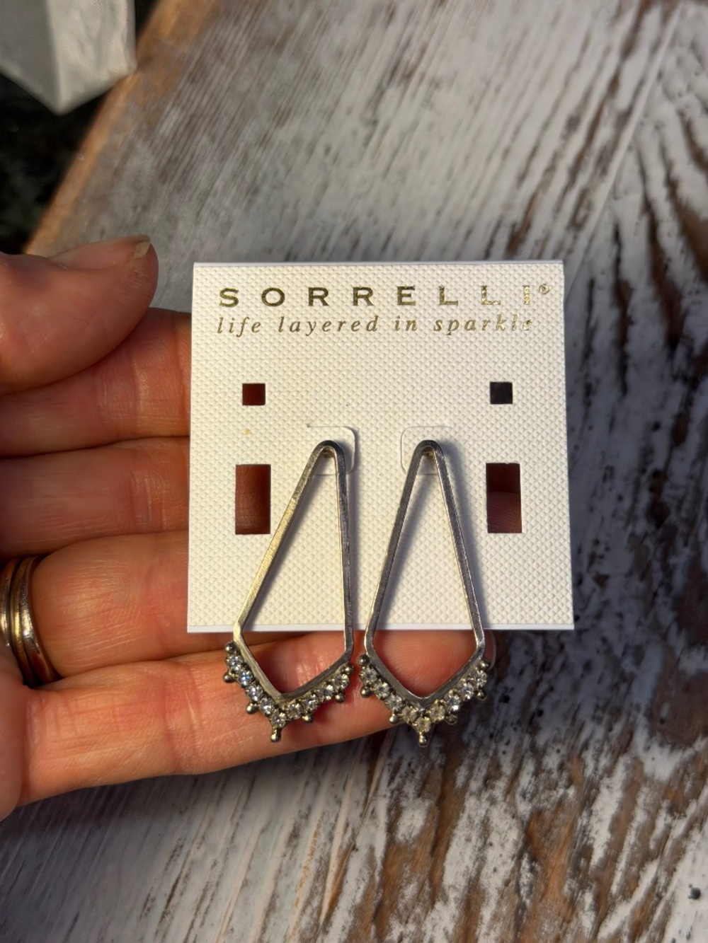 Sorrelli Drop Earrings - Clear Crystal
